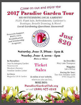 Poster for 2018 Paradise Garden Tour
